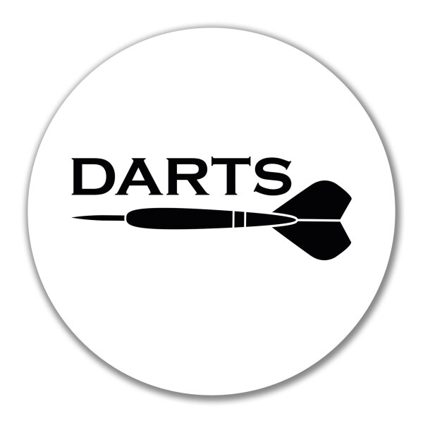Aufkleber Darts Dartpfeil 10cm Sticker