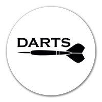 Aufkleber Darts Dartpfeil 10cm Sticker