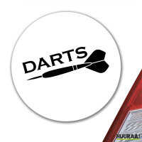Aufkleber Darts Dartpfeil 10cm Sticker