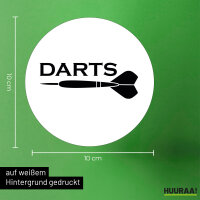 Aufkleber Darts Dartpfeil 10cm Sticker