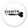 Aufkleber Darts Dartpfeil 10cm Sticker