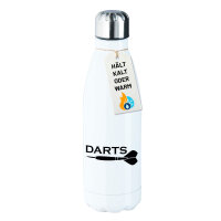 Edelstahl-Trinkflasche Darts Dartpfeil 500ml Wasserflasche