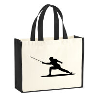 Jutetasche Fechten Silhouette 21 Liter Black