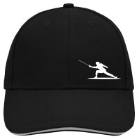 Cappy Mütze Fechten Silhouette