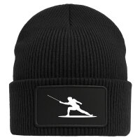 Beanie Fechten Silhouette Black Mütze