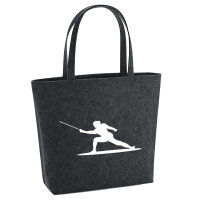 Filzshopper Fechten Silhouette 22 Liter Filztasche