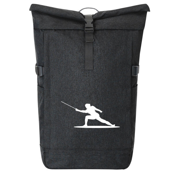 Kurierrucksack Fechten Silhouette 30-44 Liter Black Melange