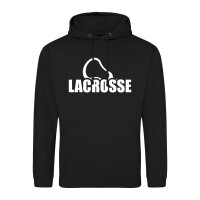 Unisex Hoodie Lacrosse Schriftzug Größe S-3XL