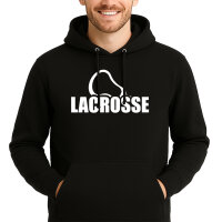 Unisex Hoodie Lacrosse Schriftzug Größe S-3XL