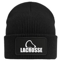 Beanie Lacrosse Schriftzug Black Mütze