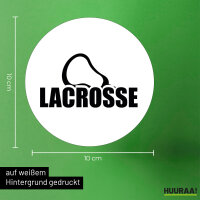 Aufkleber Lacrosse Schriftzug 10cm Sticker