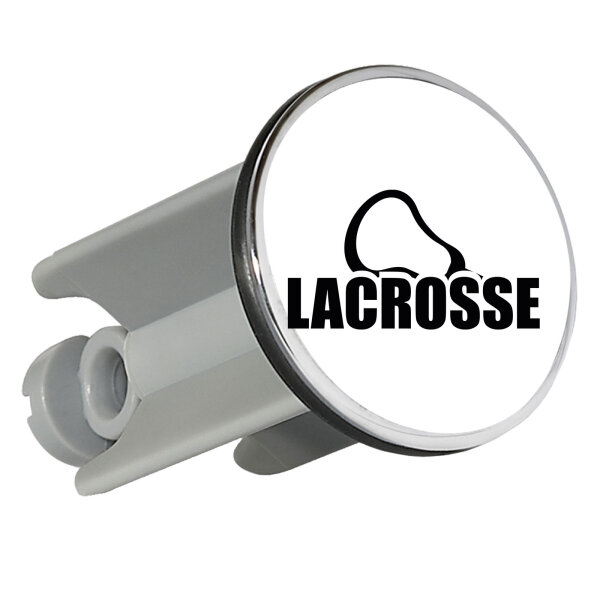 Waschbeckenstöpsel Lacrosse Schriftzug 4cm Abflussstopfen