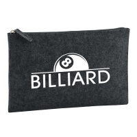 Kulturbeutel Billard Snooker 1 Liter Filz Charcoal...