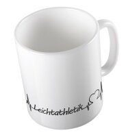 Kaffeetasse Leichtathletik Weiß 330ml