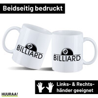 Kaffeetasse Billard Snooker 330ml