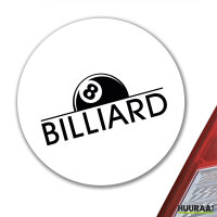 Aufkleber Billard Snooker 10cm Sticker