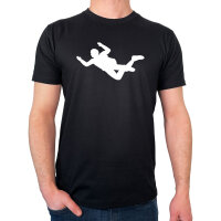 Herren T-Shirt Skydiving Silhouette
