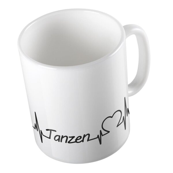 Kaffeetasse Tanzen Weiß 330ml