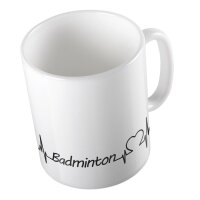 Kaffeetasse Badminton Weiß 330ml