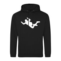 Unisex Hoodie Skydiving Silhouette Größe S-3XL