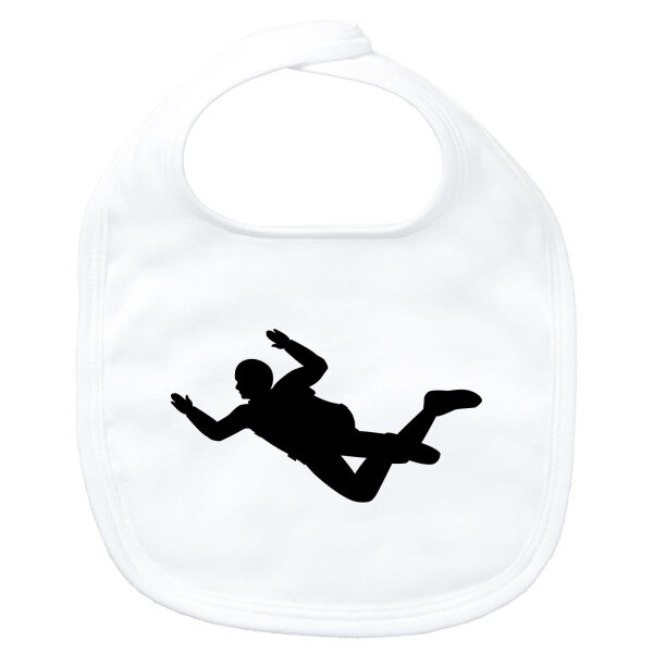 Baby Lätzchen Skydiving Silhouette
