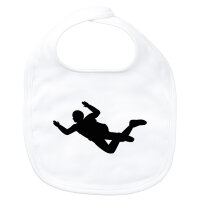 Baby Lätzchen Skydiving Silhouette Klettverschluss