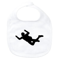 Baby Lätzchen Skydiving Silhouette
