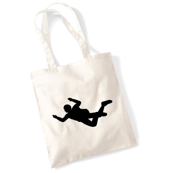 Jutebeutel Skydiving Silhouette 10 Liter
