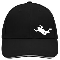 Cappy Mütze Skydiving Silhouette