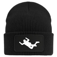 Beanie Skydiving Silhouette Black Mütze