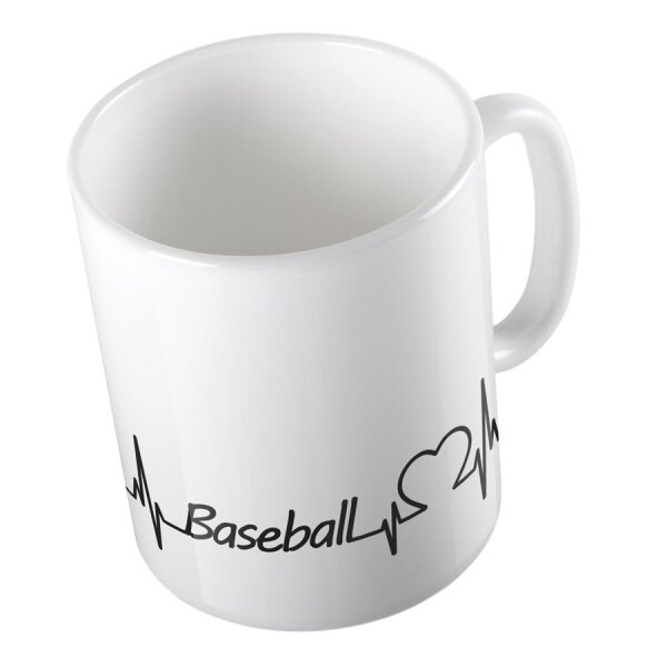 Kaffeetasse Baseball Weiß 330ml