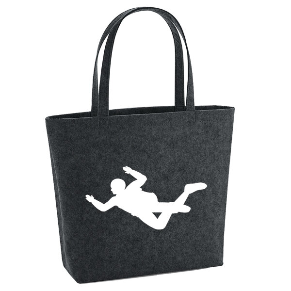 Filzshopper Skydiving Silhouette 22 Liter Filztasche