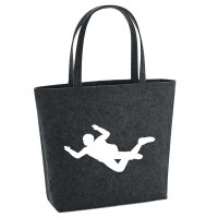 Filzshopper Skydiving Silhouette 22 Liter Filztasche