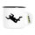 Emaille Tasse Skydiving Silhouette 300ml Vintage Emaille Becher