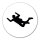 Aufkleber Skydiving Silhouette 10cm Sticker