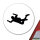 Aufkleber Skydiving Silhouette 10cm Sticker
