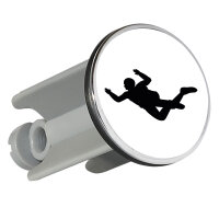 Waschbeckenstöpsel Skydiving Silhouette 4cm...