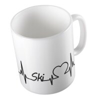 Kaffeetasse Ski Weiß 330ml