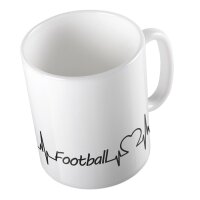 Kaffeetasse Football Weiß 330ml