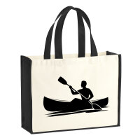 Jutetasche Canoeing Kajakfahren 21 Liter Black
