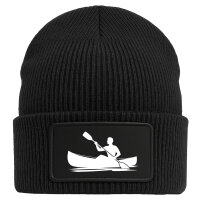 Beanie Canoeing Kajakfahren Black Mütze