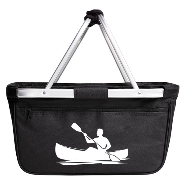 Einkaufskorb faltbar Canoeing Kajakfahren 20 Liter Tragekorb Black