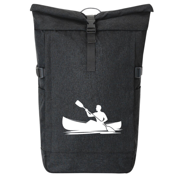 Kurierrucksack Canoeing Kajakfahren 30-44 Liter Black Melange