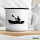 Emaille Tasse Canoeing Kajakfahren 300ml Vintage Emaille Becher
