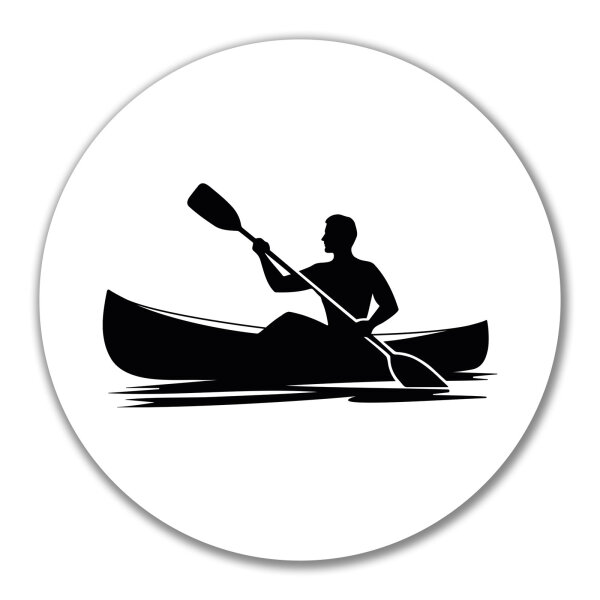 Aufkleber Canoeing Kajakfahren 10cm Sticker