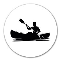 Aufkleber Canoeing Kajakfahren 10cm Sticker
