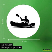 Aufkleber Canoeing Kajakfahren 10cm Sticker