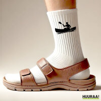 Socken Canoeing Kajakfahren Größe 37/46 White Motiv Tennissocken