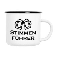 Emaille Tasse Stimmenf&uuml;hrer Spielmanszug in...