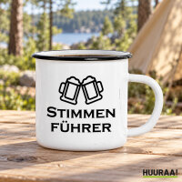 Emaille Tasse Stimmenf&uuml;hrer Spielmanszug in...